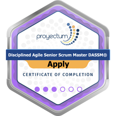 Curso Disciplined Agile Senior Scrum Master DASSM®