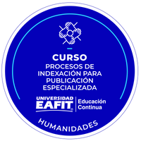 CURSO: PROCESOS DE INDEXACIÓN PARA PUBLICACIÓN ESPECIALIZADA.
