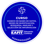 CURSO: MANEJO DE BASES DE DATOS Y REDES DE INVESTIGACIÓN.