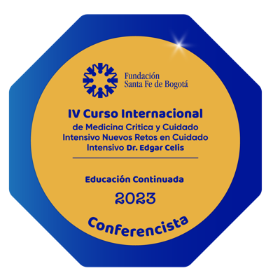 IV Curso Internacionl de Medicina Crítica y Cuidado Intensivo Dr. Edgar Celis - Conferencista