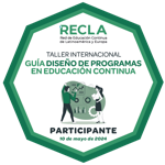 Participante Taller Internacional: Guía Diseño de programas en educación continua