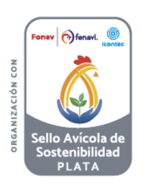 Sello de Avícola de sostenibilidad - Plata