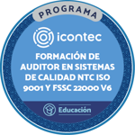 PROGRAMA DE FORMACIÓN DE AUDITORES EN SISTEMAS DE CALIDAD NTC ISO 9001:2015 Y FSSC 22000 V6