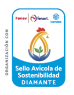 Sello de Avícola de sostenibilidad - Diamante