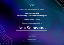 Apto Education / Curso Introducción a la Innovación y Diseño Estratégico