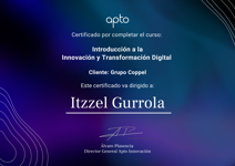 Apto Education / Curso Innovación y Diseño Estratégico