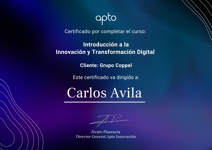 Apto Education / Curso Innovación y Diseño Estratégico