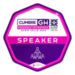 Speaker de la CUMBRE GH 2024 de Acrip Valle