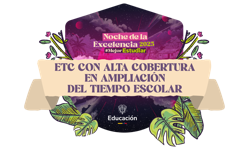 Entidades Territoriales Certificadas con alta cobertura en ampliación del Tiempo Escolar