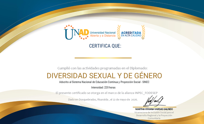 Diplomado en Diversidad Sexual y de Género