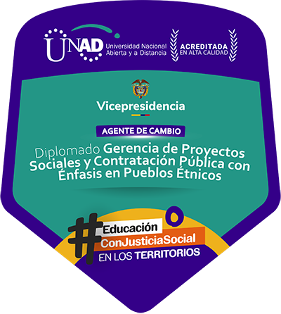 Diplomado y semana de inmersión en Gerencia de proyectos sociales y contratación pública con énfasis en pueblos étnicos.