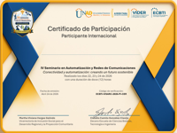IV Seminario en Automatización y Redes de Comunicaciones: “Conectividad y automatización: creando un futuro sostenible” (Internacional))