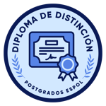 Diploma de distinción Mejor graduado de Postgrado
