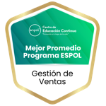 Mejor promedio en el Programa Gestión de Ventas