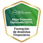 Mejor promedio en el Diplomado de Formación de Analistas financieros