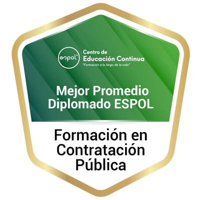 Mejor Promedio del Diplomado Formación de Contratación Pública