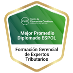 Mejor promedio en el Diplomado en Formación Gerencial de Expertos Tributarios