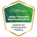 Mejor promedio en el Diplomado Experto en Contratación Pública