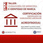 TALLER: CURADURÍA DE MEMORIA E IDENTIDAD DE MARCA