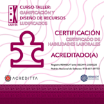 CURSO-TALLER: GAMIFICACIÓN Y DISEÑO DE RECURSOS LUDIFICADOS
