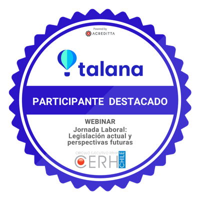 Participante Webinar "Jornada Laboral: Legislación actual y perspectivas futuras"