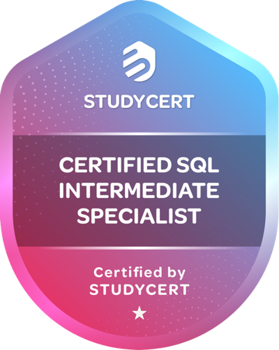 Certified SQL Intermediate Specialist