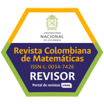 Peer Reviewer of Scientific Manuscripts - Revista Colombiana de Matemáticas