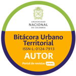 Autoría en publicación científica - Revista Bitácora Urbano Territorial