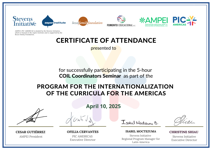 Constancia Seminario Coordinadores COIL