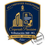 TRIB360 Facilitator Badge · M3 ISR Personas Jurídicas — Liquidación Corporativa y Formularios DGI