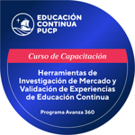 Curso de Capacitación en Herramientas de Investigación de Mercado y Validación de Experiencias de Educación Continua